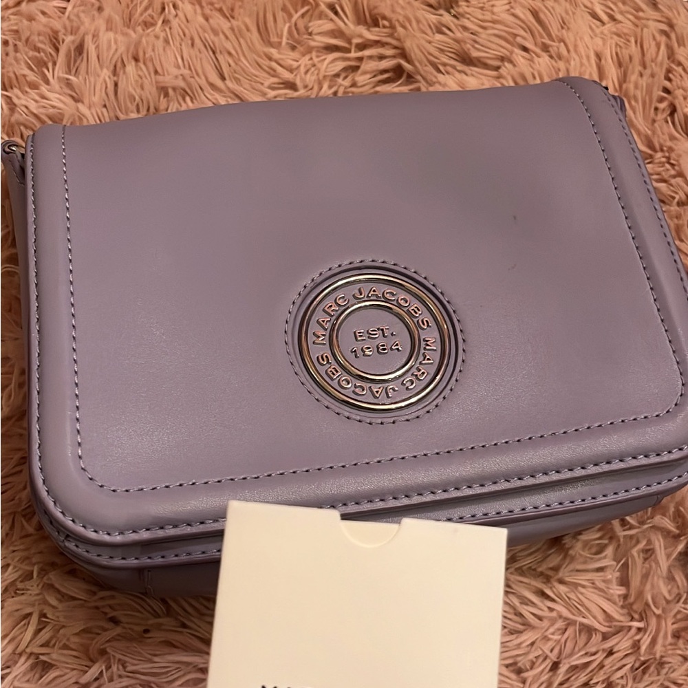 Marc Jacobs Purple Crossbody Bag with Structured Design